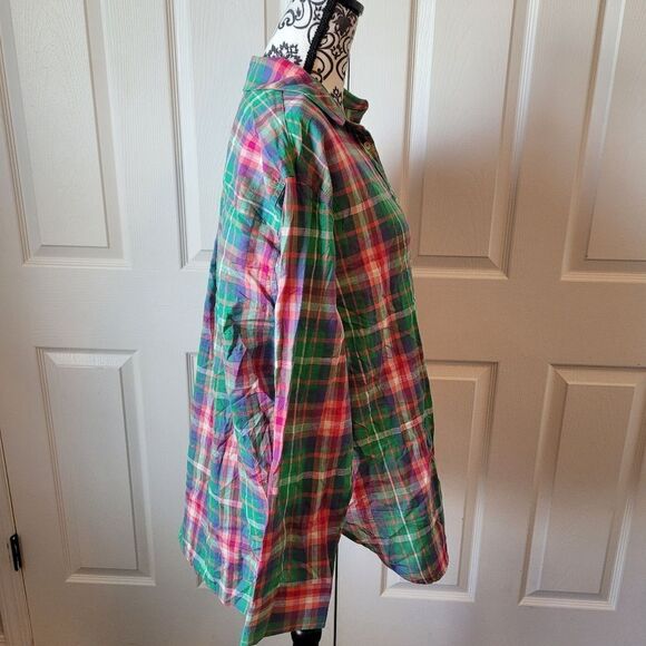 La miel woman's colorful woman's button up long sleeve shirt‎ - Picture 2 of 7